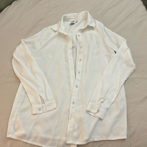 PRINCESS POLLY LIGHTWEIGHT WHITE BUTTON UP